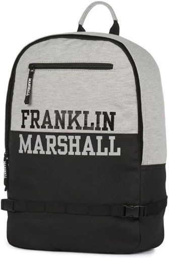 Picture of FRANKLIN MARSHALL ERGO BLACK & GREY BACKPACK